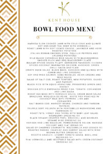 Bowl Food Menu Kent House Knightsbridge