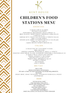Children Food Station menu at Kent House Knightsbridge