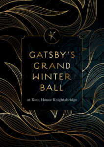 Great Gatsby inspired Christmas Party 2024 at Kent House Knightsbridge