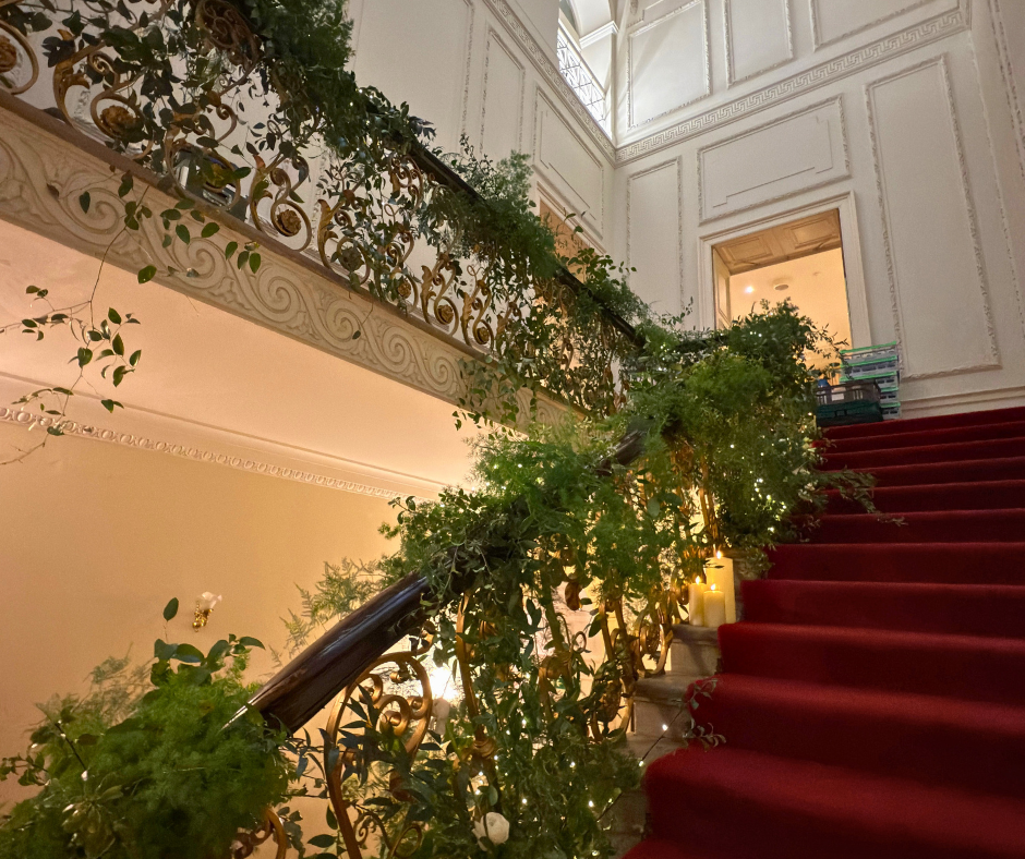 Grand Staircase Wedding Set Up Kent House Knightsbridge