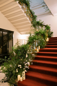 Floral Staircase at Kent House Knightsbridge
